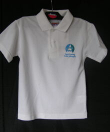 Ysgol Gymraeg Polshirt White / Crys Polo Gwyn