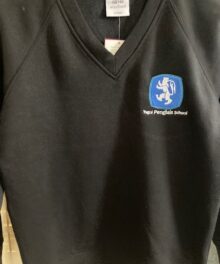 NEW Penglais 6th Form black V-necked sweatshirt